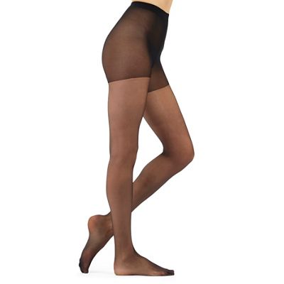 Pack of three black 15 Denier shine look tights